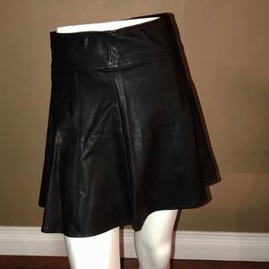 Graci Exclusives Faux Leather Skirt